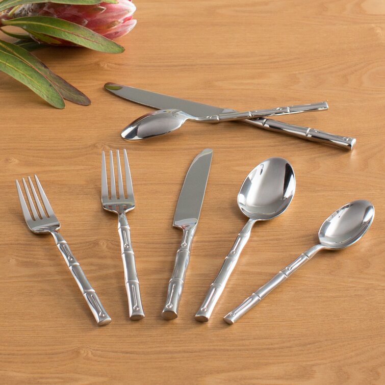 Bamboo 20 Piece Flatware Set, Service for 4